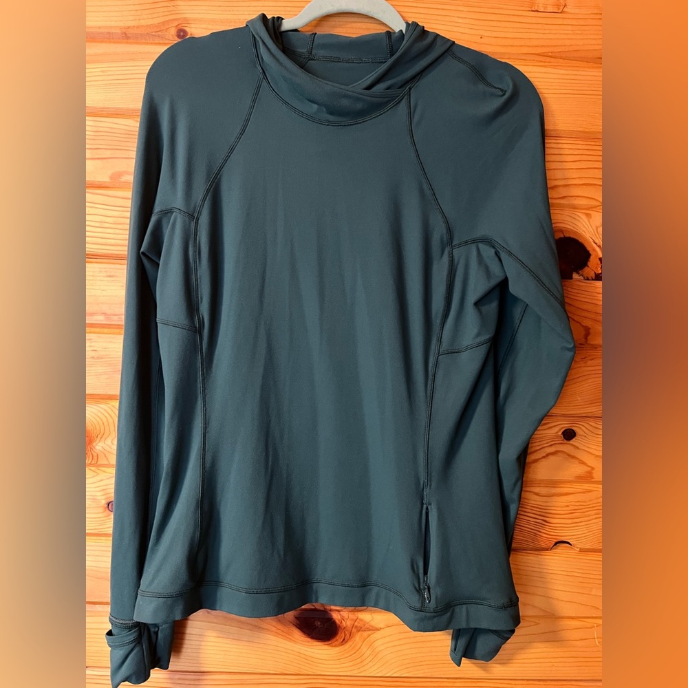 Women’s Lululemon Rulu Long Sleeve Hoodie Green Size 10